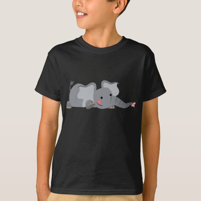Camiseta de elefante pequeño Personalizado (Anverso)