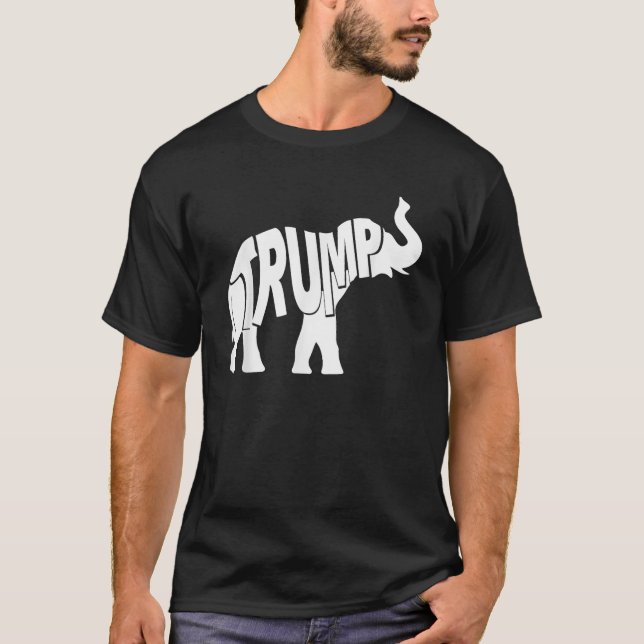 Camiseta de elefante republicano Donald Trump 2020 (Anverso)
