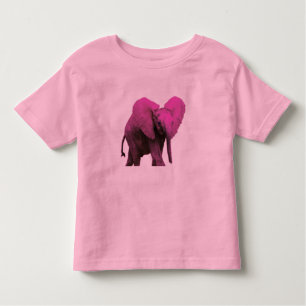 Camiseta de elefante rosado Toddler