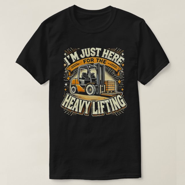 Camiseta de elevación de horquilla pesada - Gráfic (Diseño del anverso)