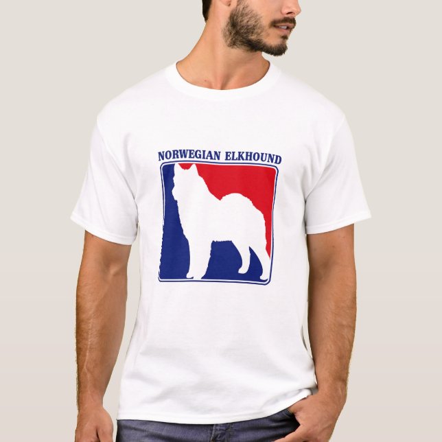 Camiseta de Elkhound del noruego de la primera (Anverso)
