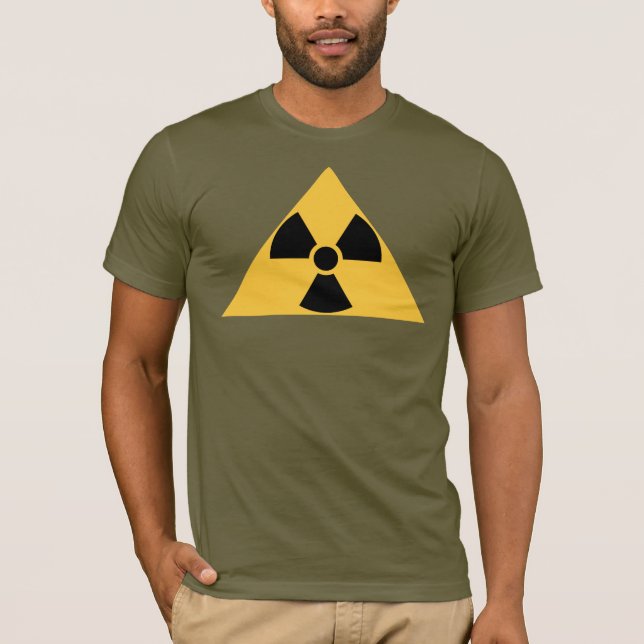 Camiseta de emblema radiactivo Bella Canvas (Anverso)