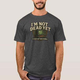 Camiseta de emblemas tecnológicos vintage: No esto