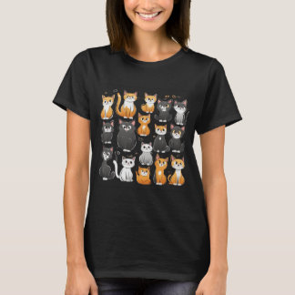 Camiseta de emociones de gato