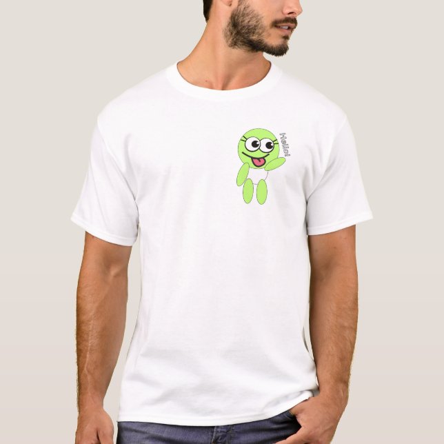 Camiseta de Emoji Alien Cute (Anverso)