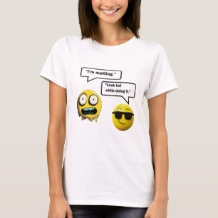 Camiseta de Emoji femenina divertida