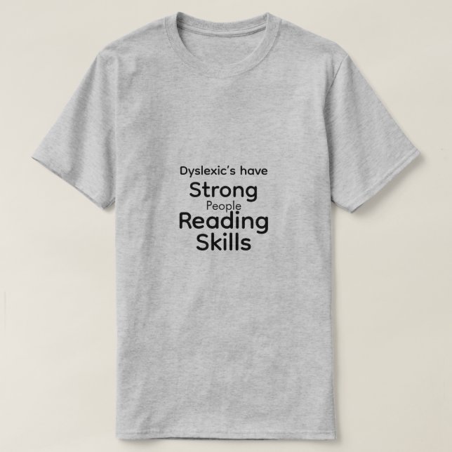 Camiseta de Empatía Disléxica (Diseño del anverso)