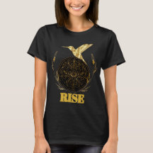 Camiseta de empoderamiento femenino RISE Golden Ph