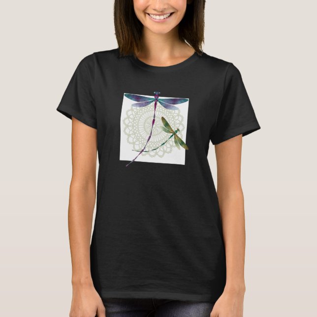 Camiseta de encaje de libélula (Anverso)