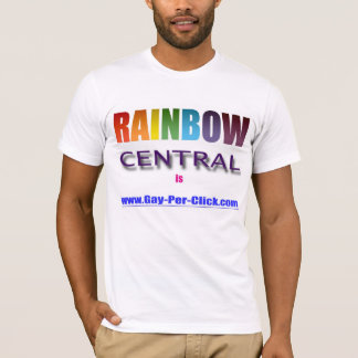 Camiseta de encargo central del "arco iris"