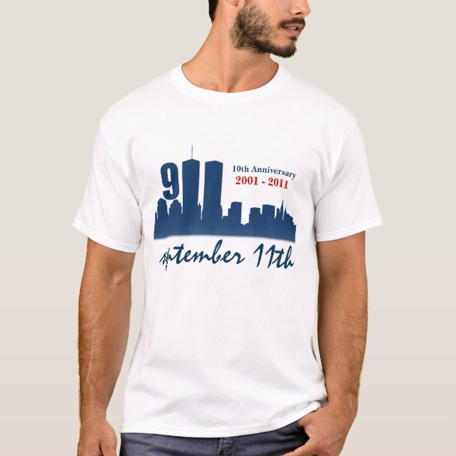 Camiseta de encargo conmemorativa del th del 9 /11 (Anverso)