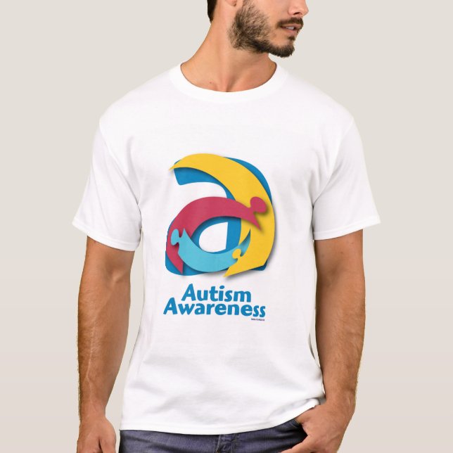 Camiseta de encargo de AutismLink del rompecabezas (Anverso)