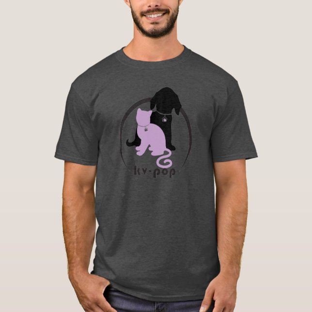 Camiseta de encargo de KV-POP (oscura) (Anverso)