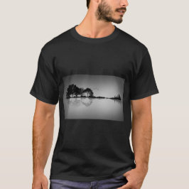 Camiseta de encargo de la reflexión del agua de la