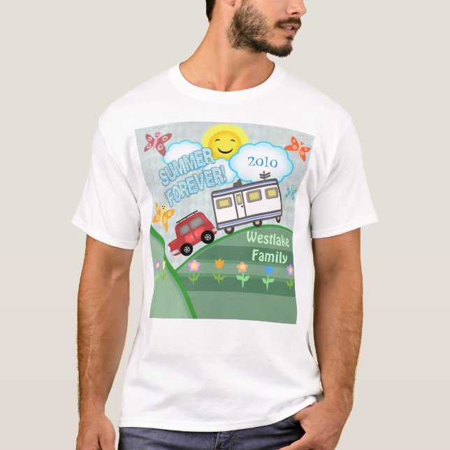 Camiseta de encargo de las vacaciones de familia (Anverso)