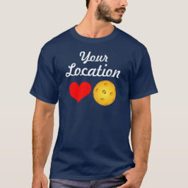 Camiseta de encargo de Pickleball de la ubicación