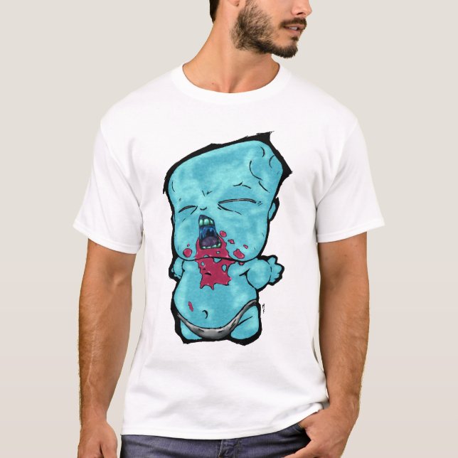 Camiseta de encargo de Zombaby del texto (Anverso)