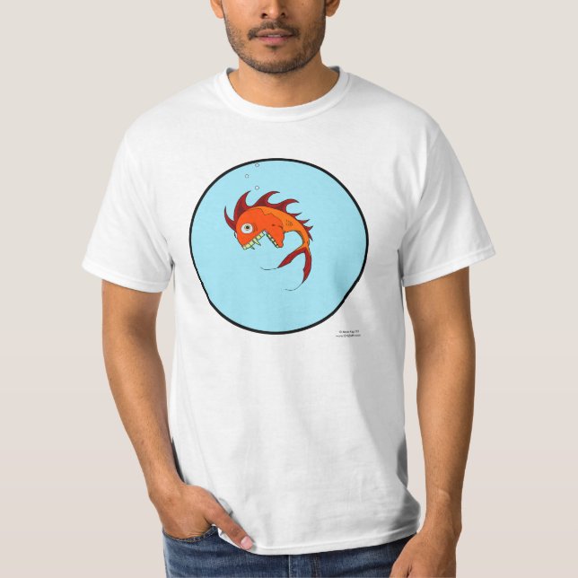 Camiseta de encargo del arte de los pescados del (Anverso)