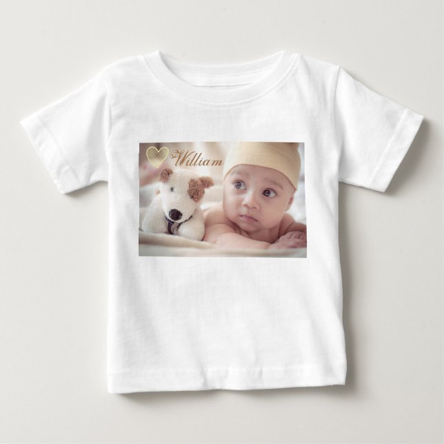 camiseta de encargo del bebé de la foto (Anverso)