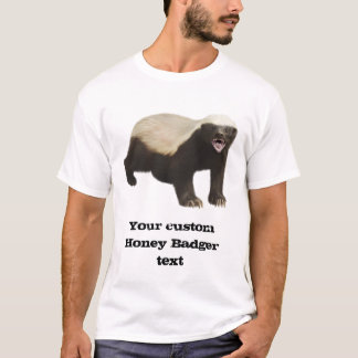 Camiseta de encargo del tejón de miel