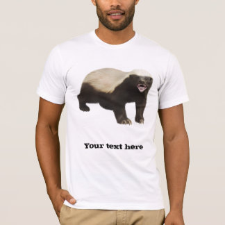 Camiseta de encargo del tejón de miel