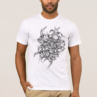 Camiseta de encargo gráfica de la raya elegante