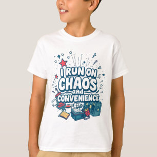 Camiseta de energía de caos retro vintage divertid