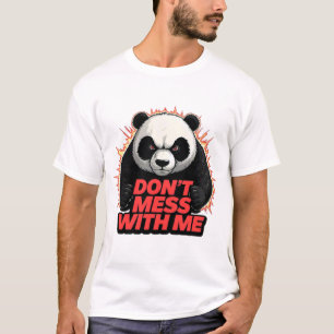 Camiseta de energía de Panda Enojado