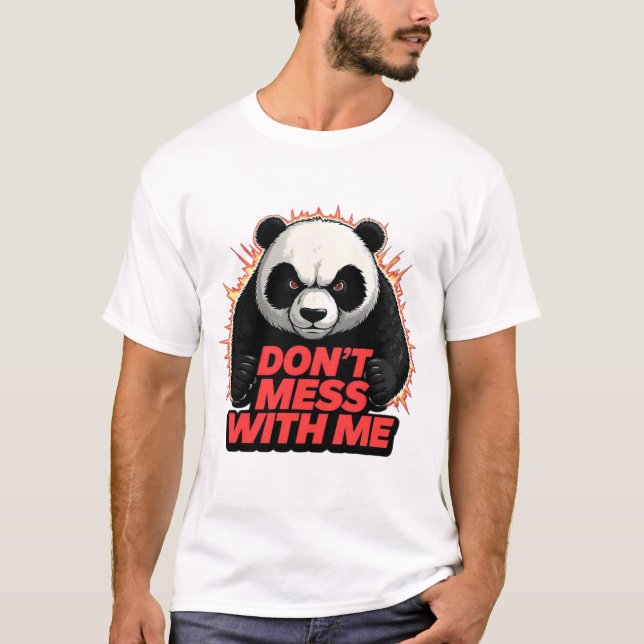Camiseta de energía de Panda Enojado  (Anverso)