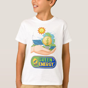 Camiseta de energía verde