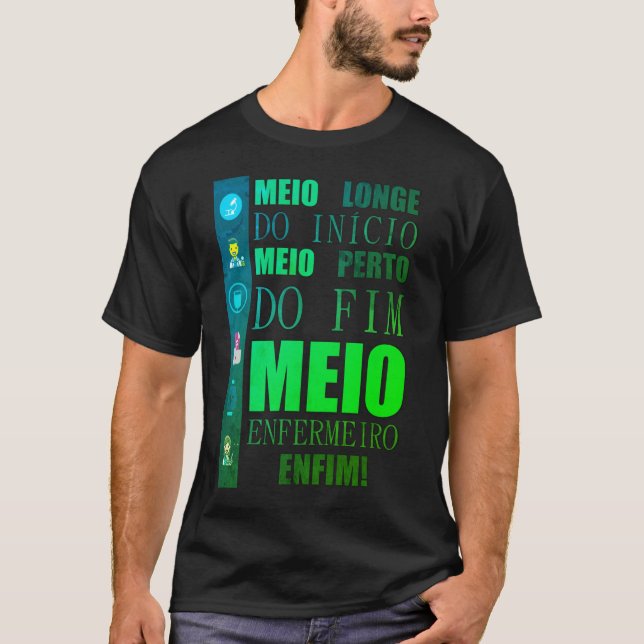 Camiseta de Enfermagem - Metade do Curso (Anverso)