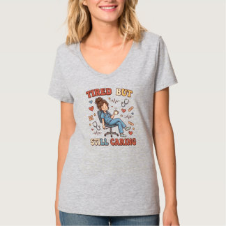 Camiseta de Enfermera Cansada | Camiseta Retro par