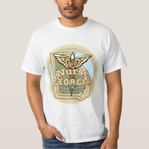 Camiseta de Enfermera de Georgia Caduceo