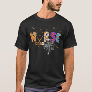 Camiseta de enfermera de Halloween Estetoscopio En