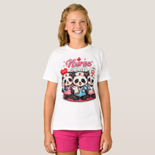 Camiseta de enfermera de la pandilla de Panda lind