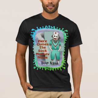 Camiseta de enfermera de Mono de media
