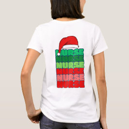 Camiseta de enfermera de Santa Hat