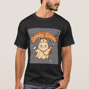 Camiseta de enfermera de temporada espeluznante
