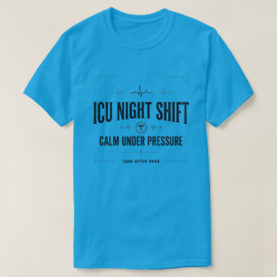 Camiseta de enfermera de turno de noche de UCI vin
