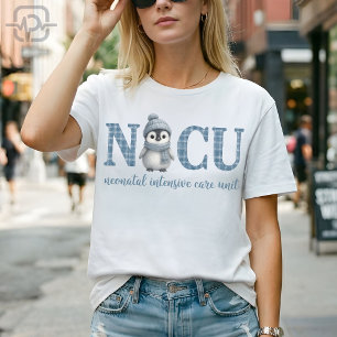 Camiseta de Enfermera de UCI Neonatal Pingüino Lin