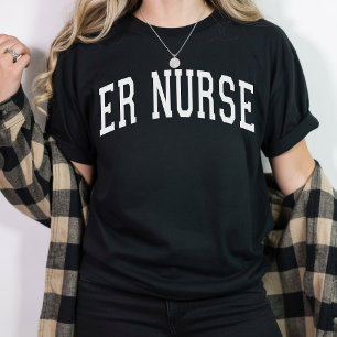 Camiseta de enfermera de urgencias universitarias,