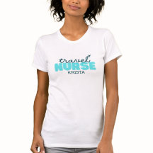 Camiseta de enfermera de viajes personalizada para