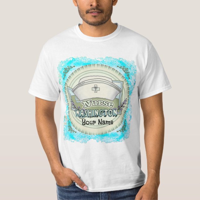 Camiseta de Enfermera de Washington (Anverso)