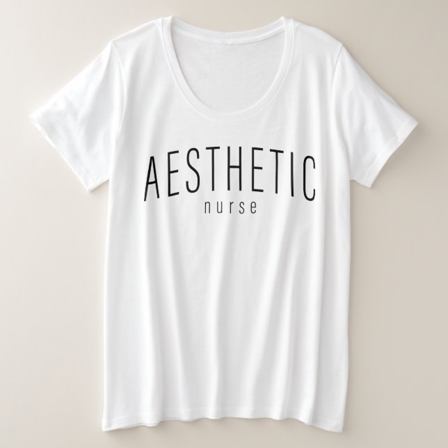 camiseta de enfermera estética (Anverso del diseño)