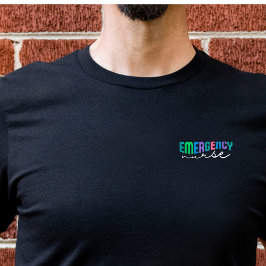 Camiseta de enfermera masculina de emergencia ondu