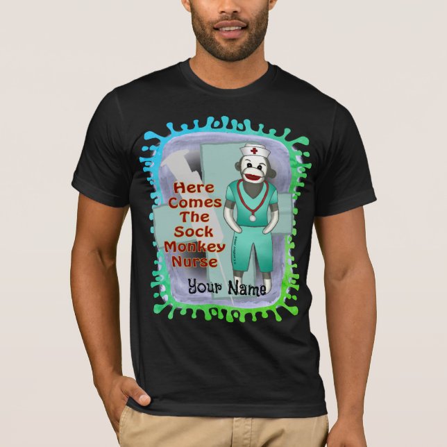Camiseta de enfermera mono de calcetín (Anverso)