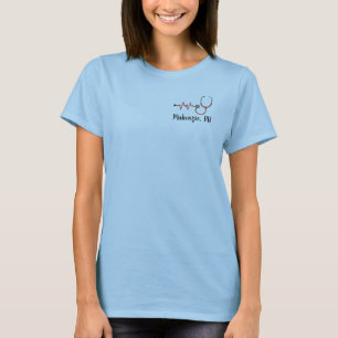 Camiseta de enfermera personalizada con nombre, RN