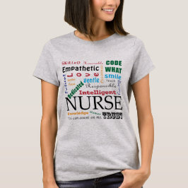 Camiseta de ENFERMERA personalizada con palabras d