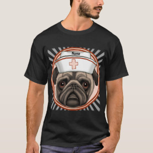 Camiseta de enfermera Pug