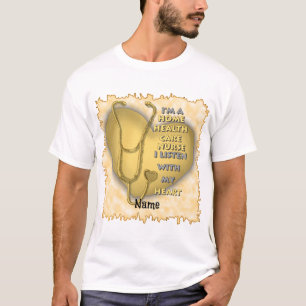 Camiseta de enfermeras personalizados de cuidado d